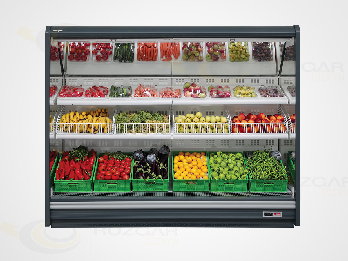 Вертикальная витрина холодильная для овощей